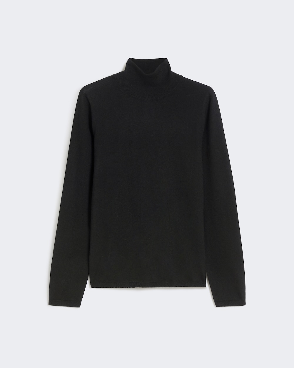 Camisola de gola alta em malha de caxemira
