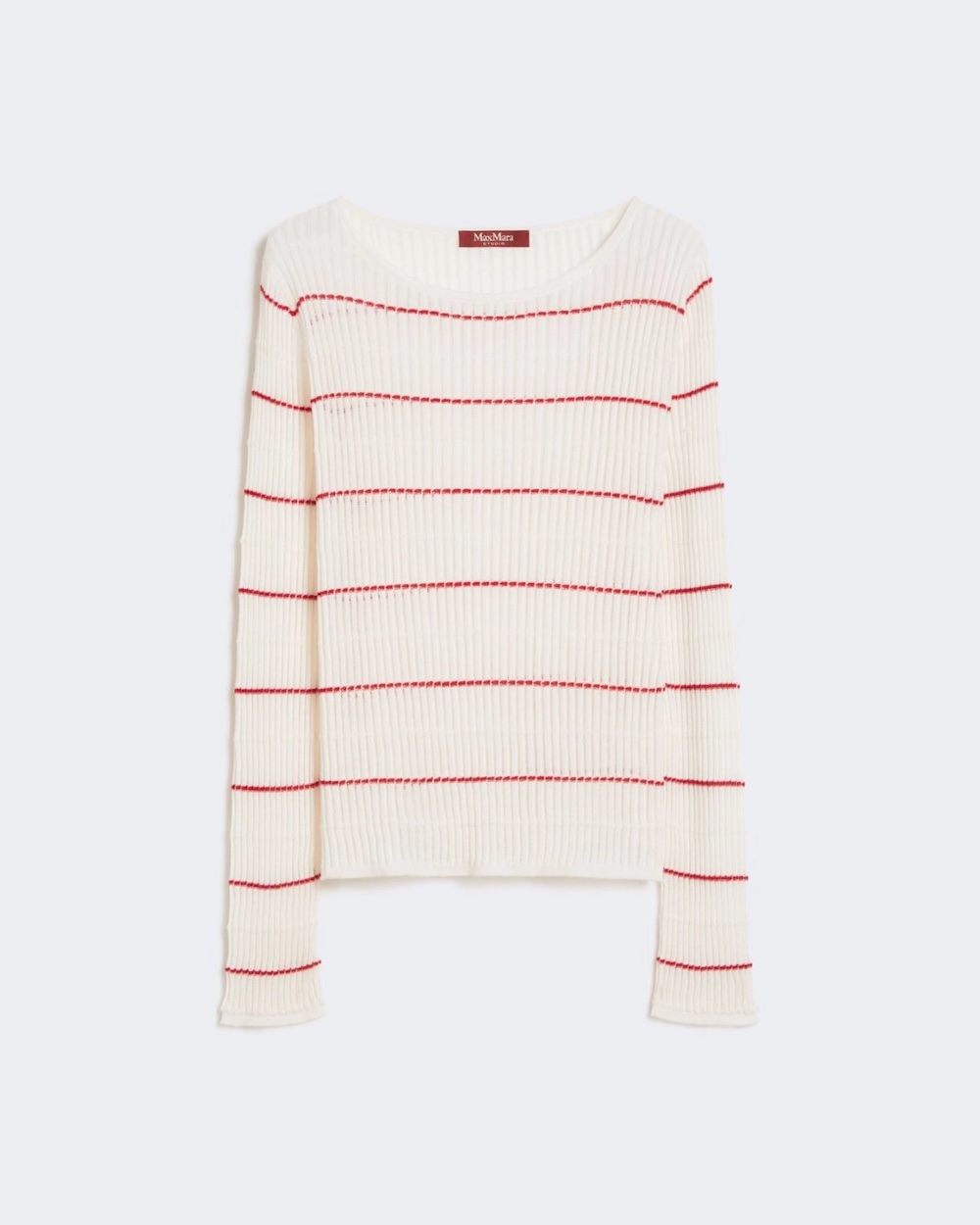 Camisola slim-fit em seda e lã