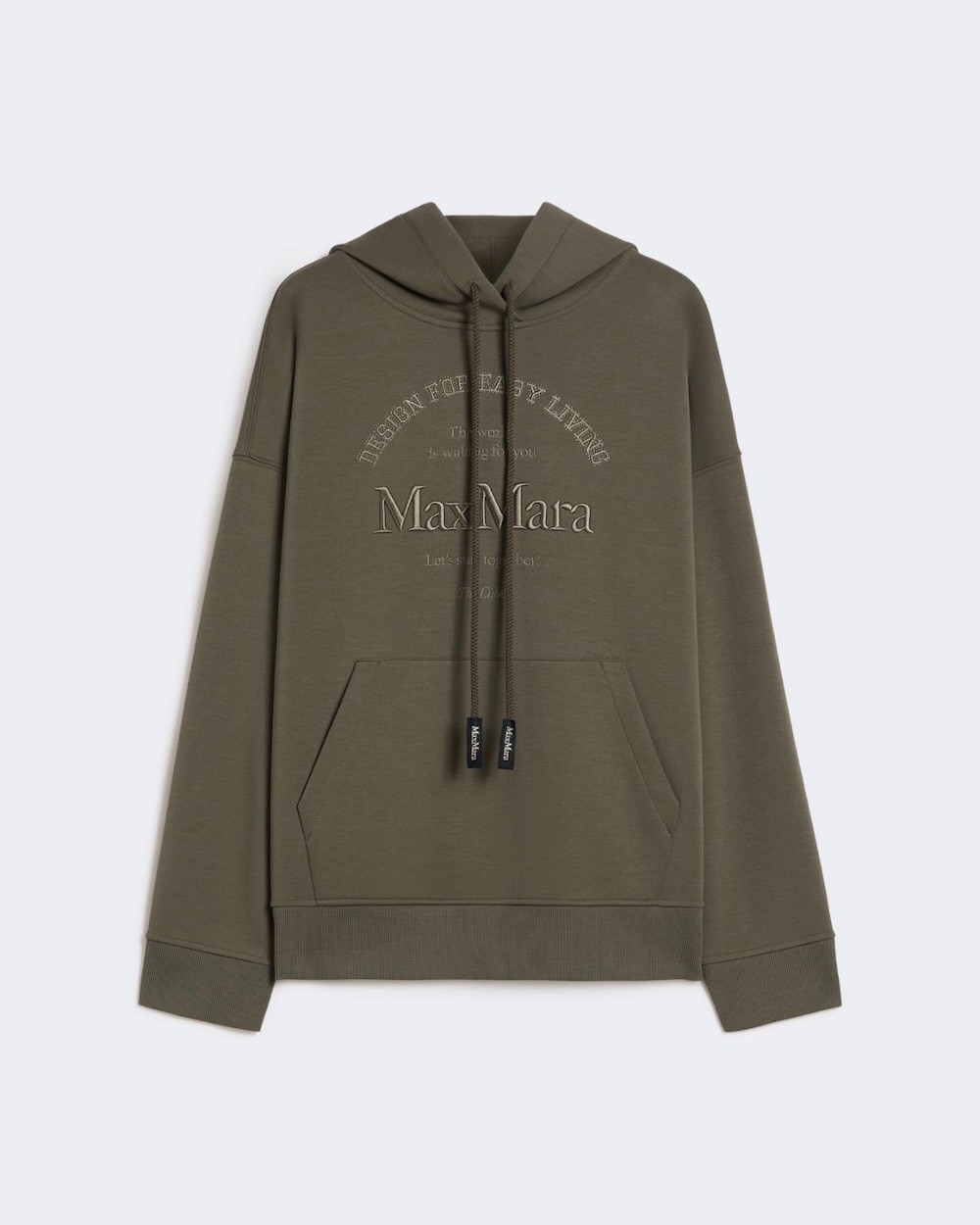 Sweatshirt em jersey técnico de algodão