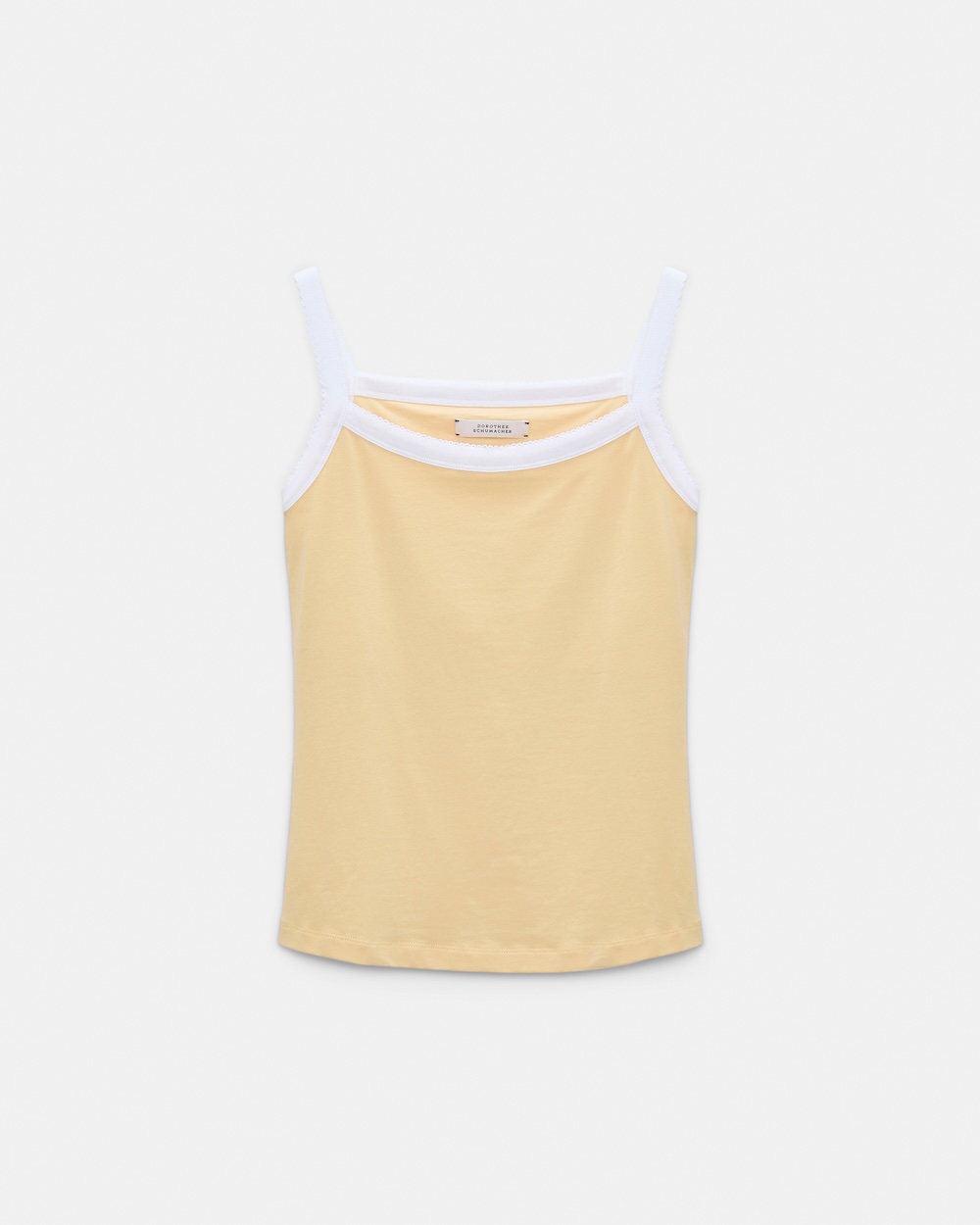 Tank top em algodão stretch