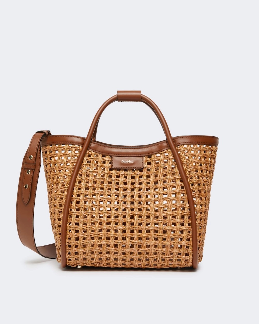 Carteira Marine pequena em fibra natural entrançada