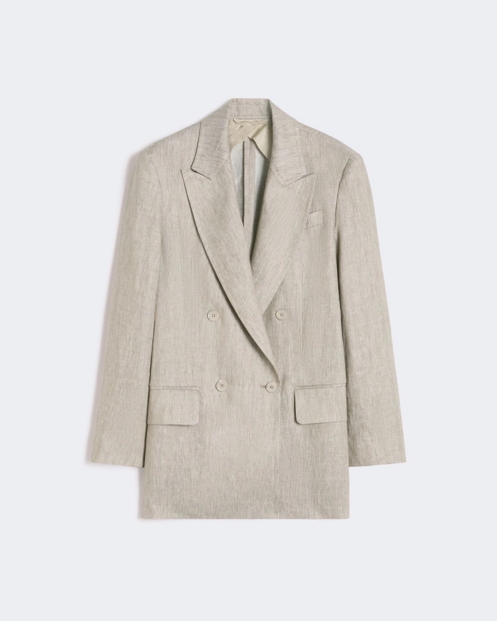 Blazer Olimpia em linho Chevron