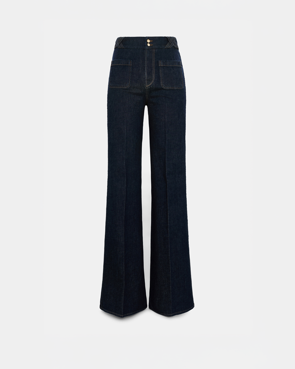 Calça de ganga flared