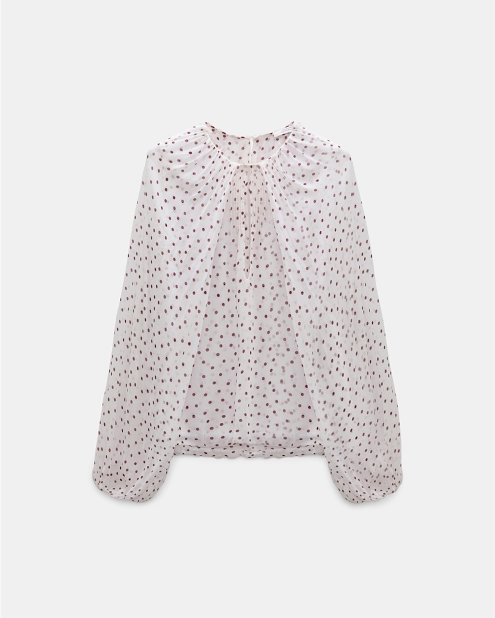 Blusa em georgette de viscose polka dot