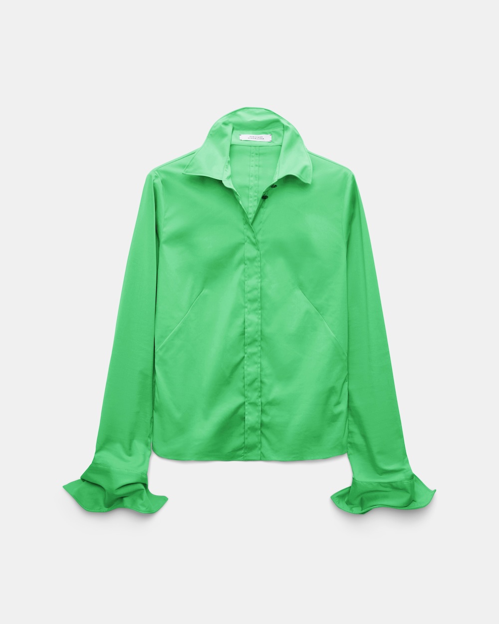 Blusa em popelina com detalhes em arame de memória