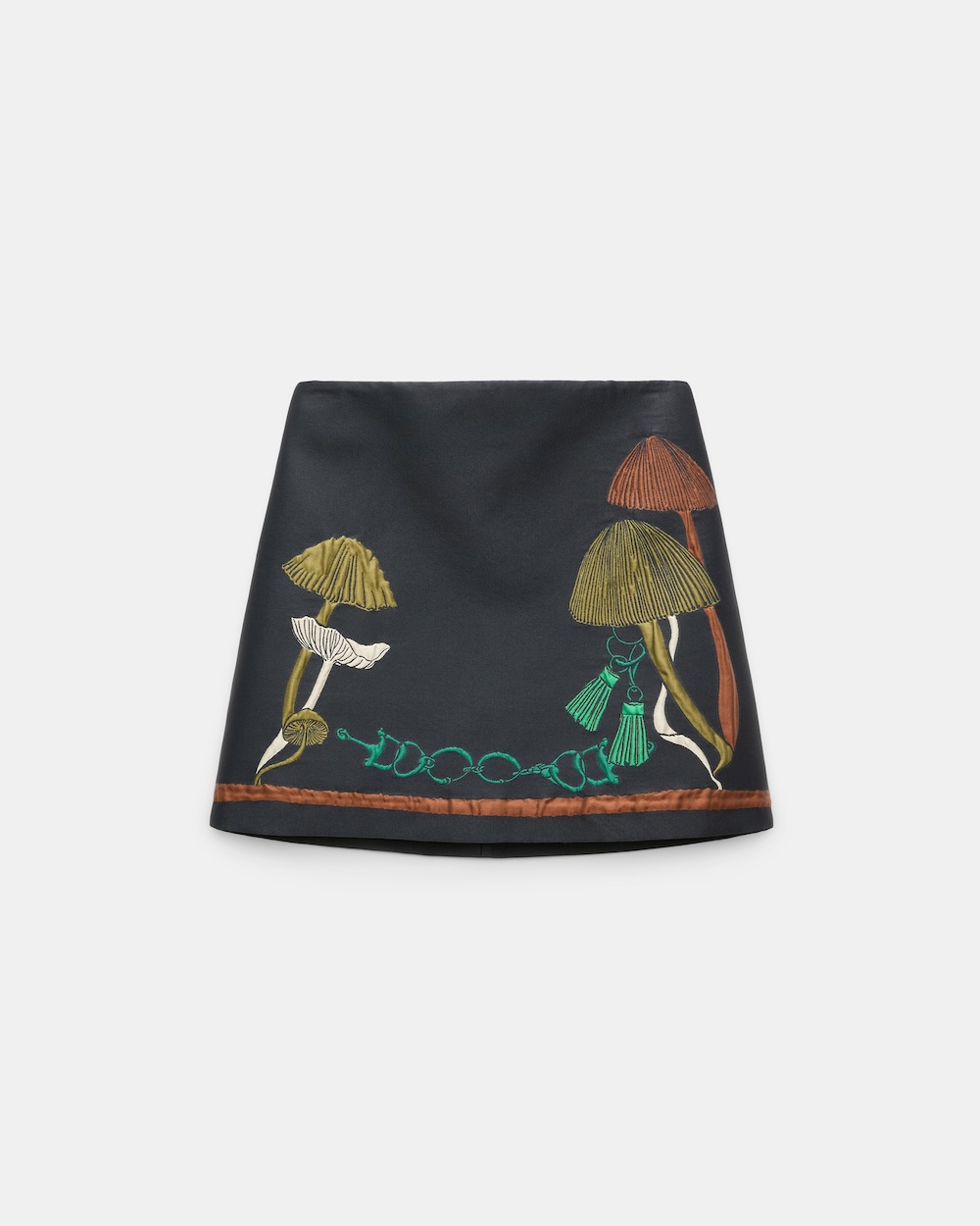 Saia mini em jacquard
