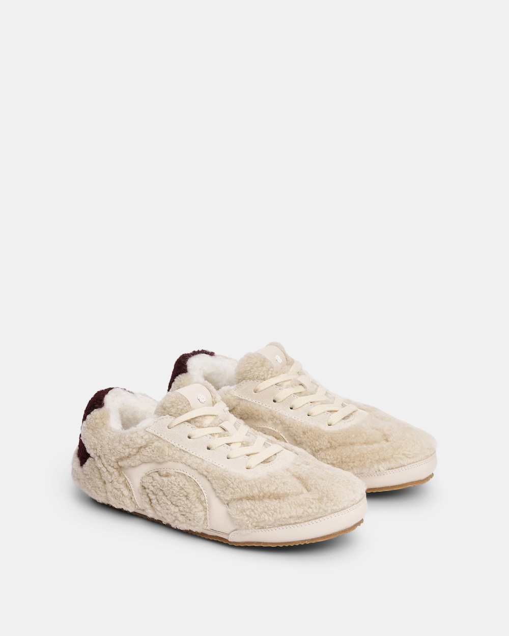 Sapatilhas em shearling