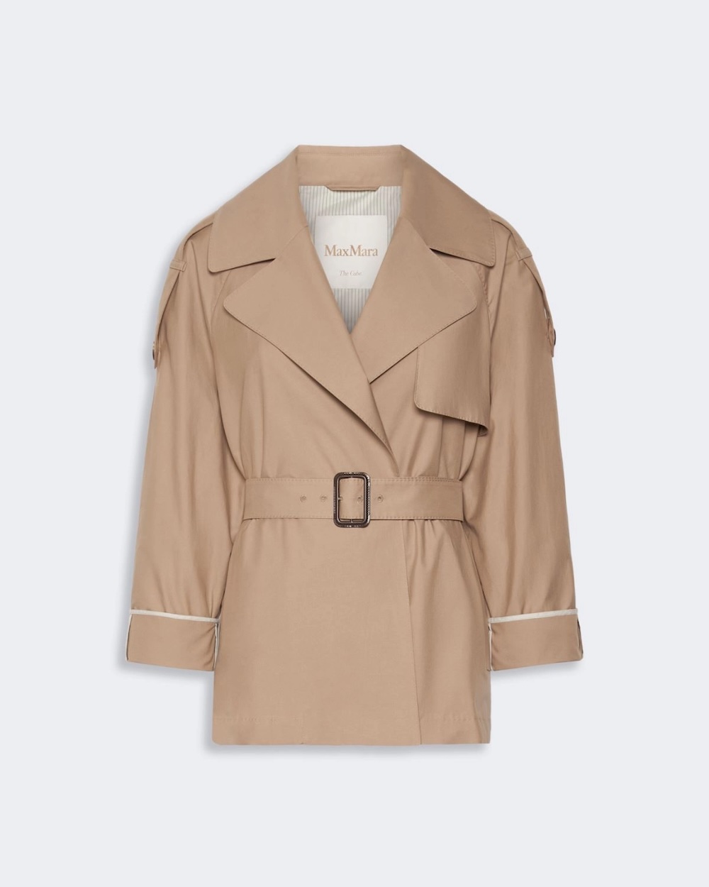 Gabardine oversized em sarja hidrorrepelente